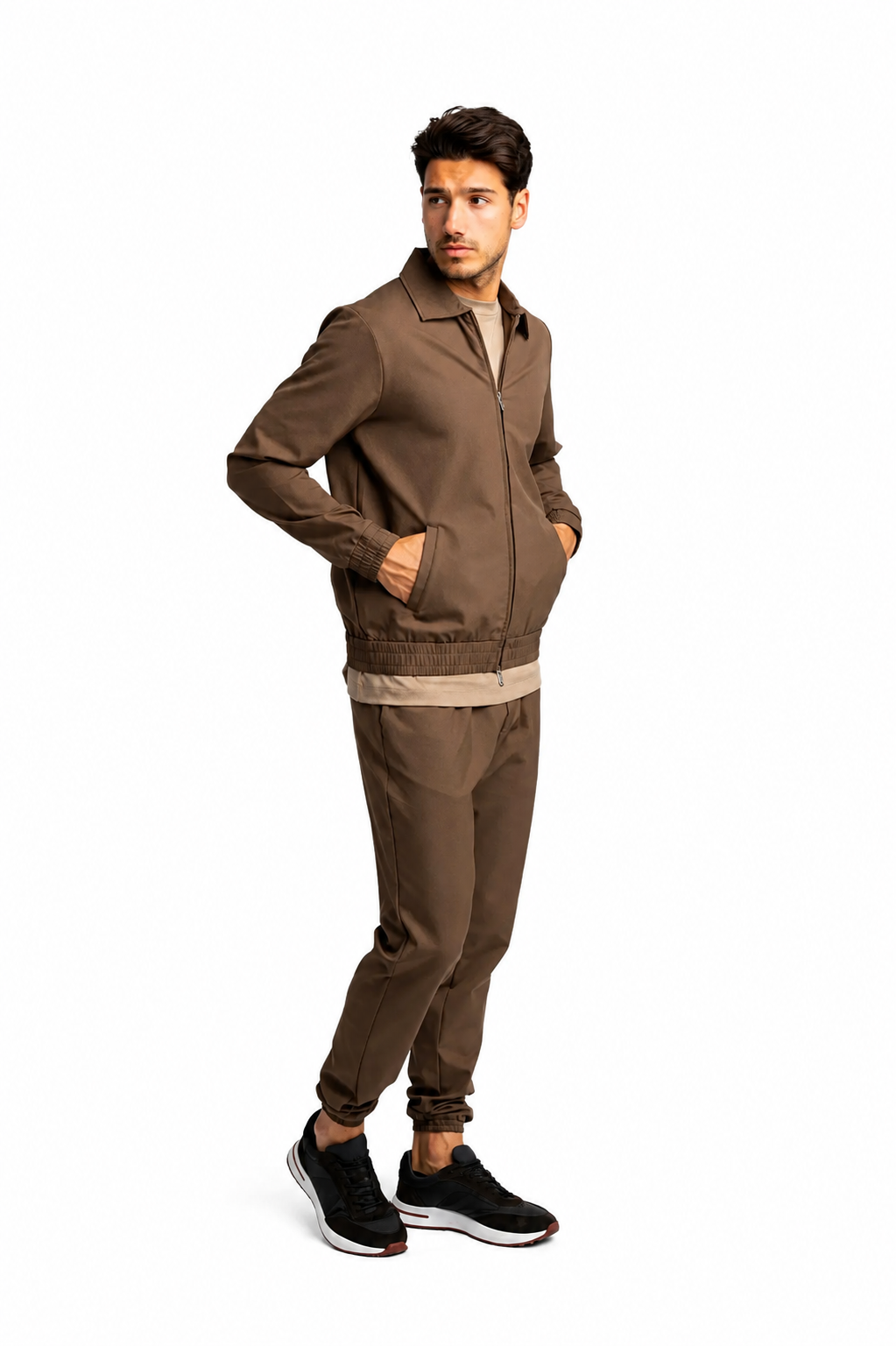 Mochabrauner Techsuit