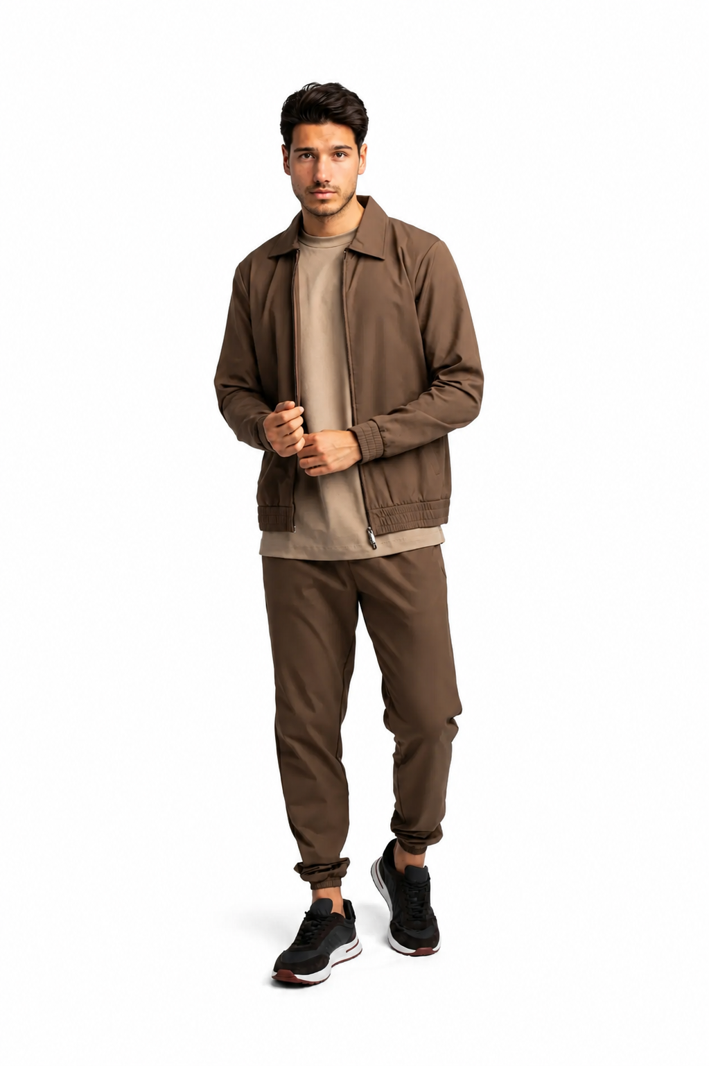 Mochabrauner Techsuit