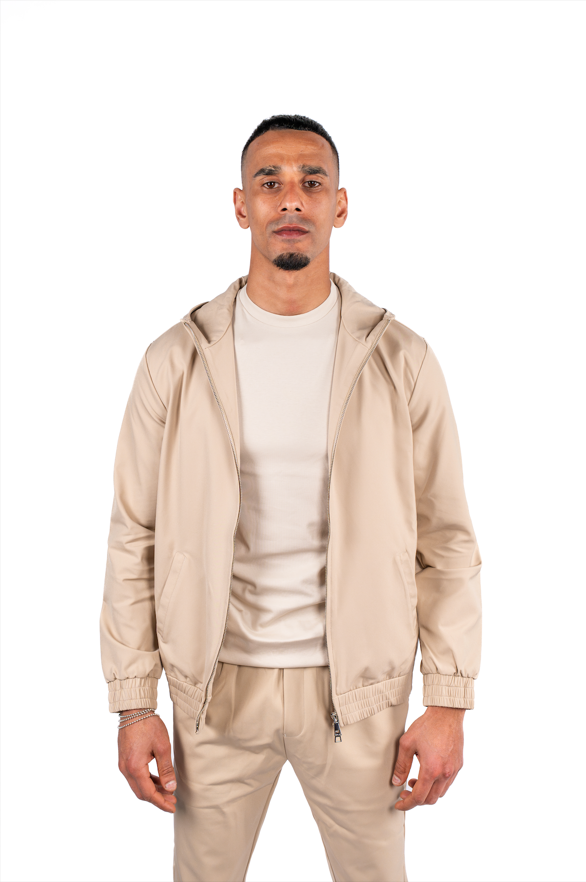 Techsuit Beige Kapuze