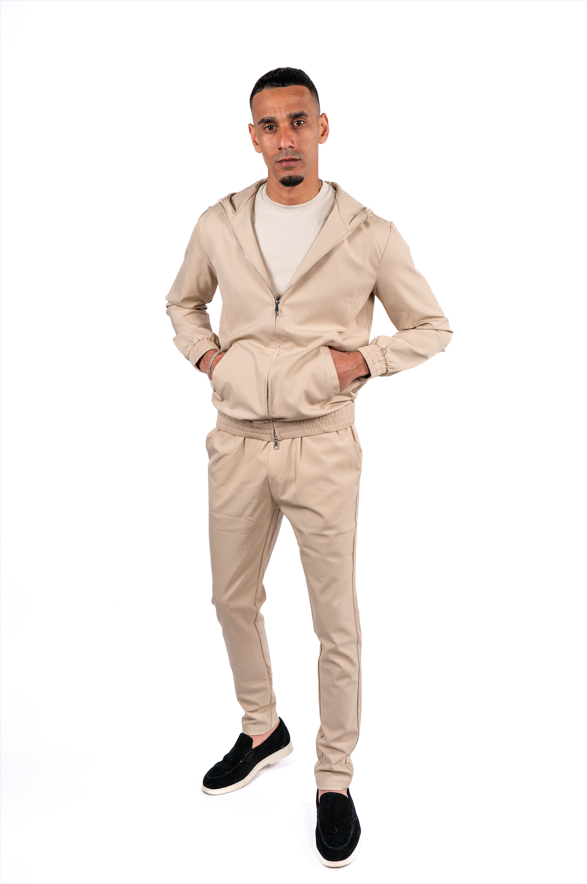 Techsuit Beige Kapuze