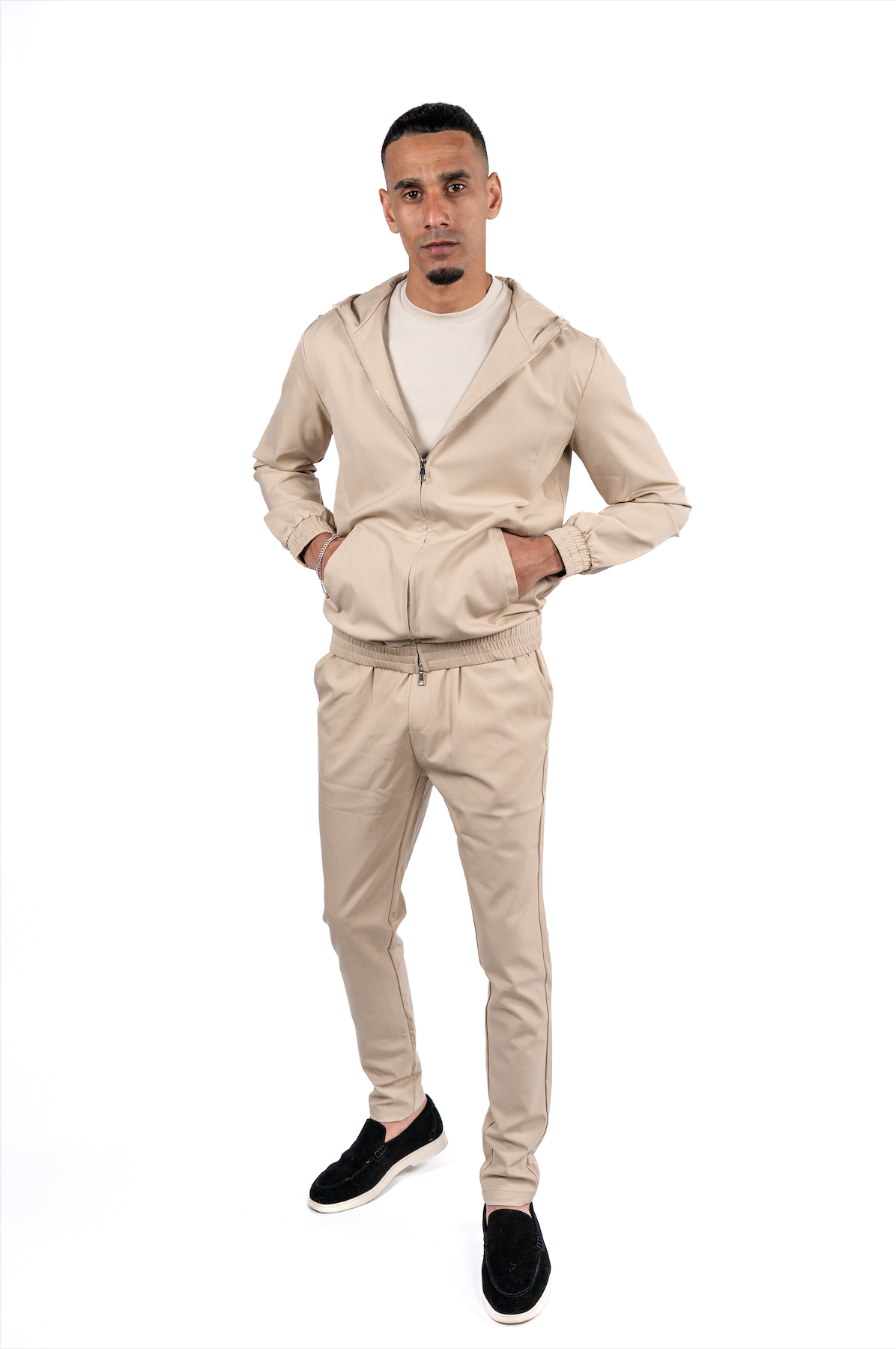 Techsuit Beige Kapuze