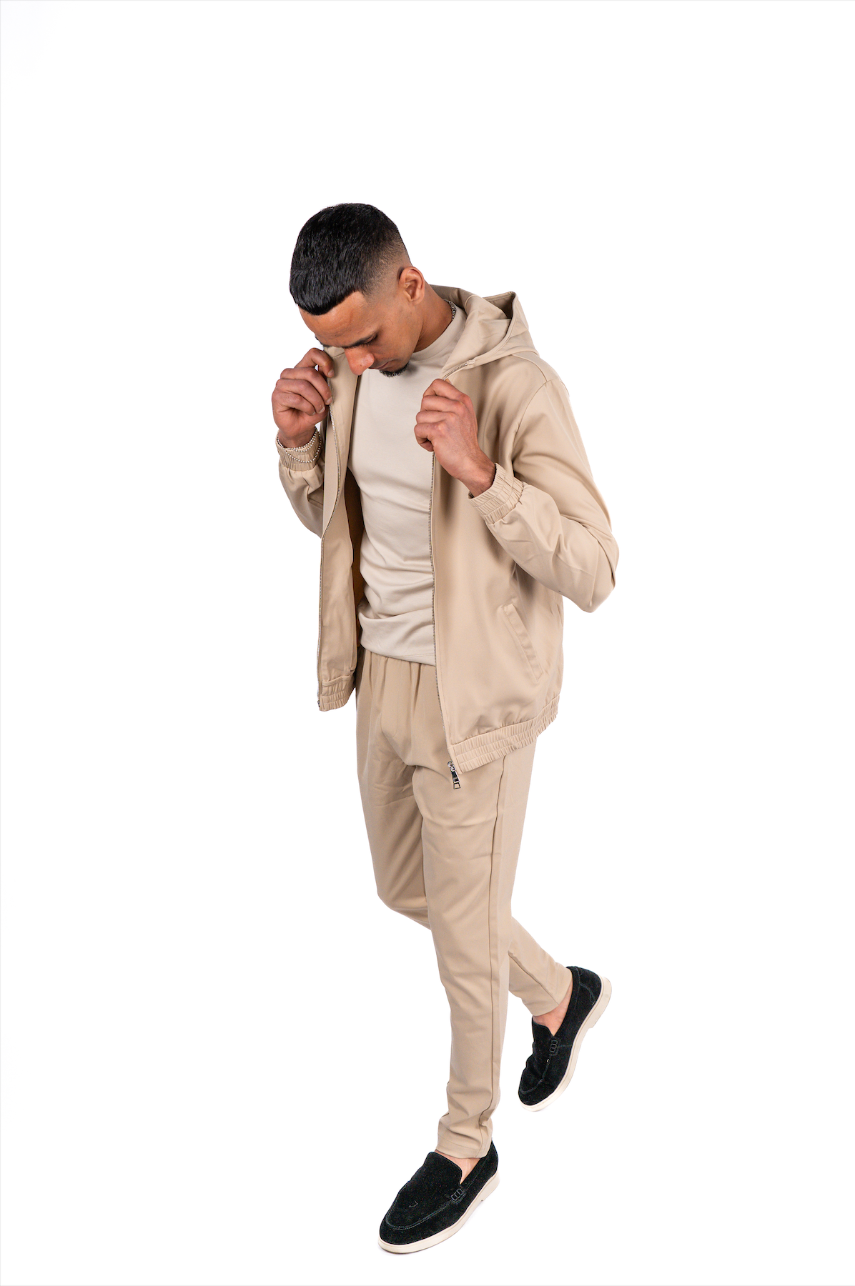 Techsuit Beige Kapuze